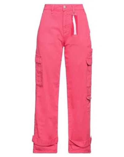 Icon Denim Woman Pants Fuchsia Size 25 Cotton