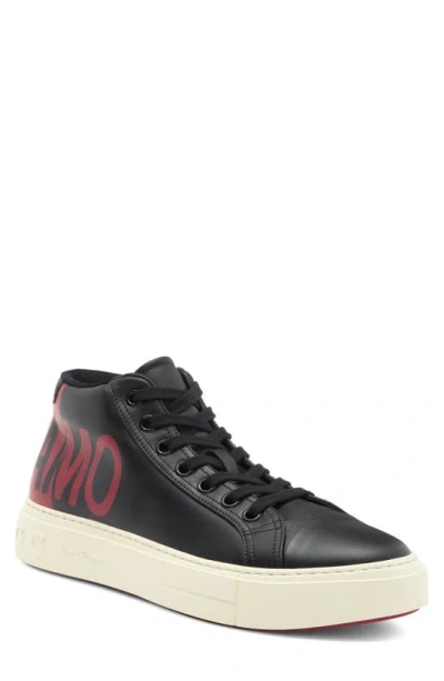 Icon Trade Services Tour Leather Sneaker In Black