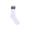Icon White Cotton Sock In White