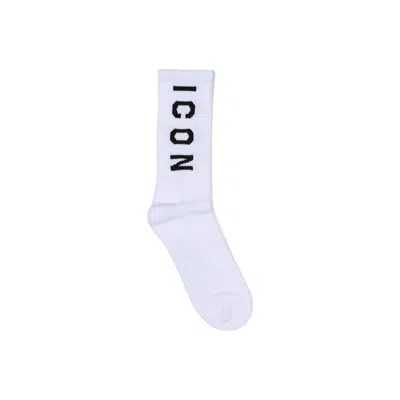 Icon White Cotton Sock