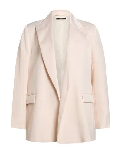 Icona By Kaos Woman Blazer Ivory Size 8 Polyester In White