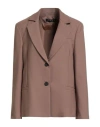 Icona By Kaos Woman Blazer Sand Size 8 Polyester, Viscose, Elastane