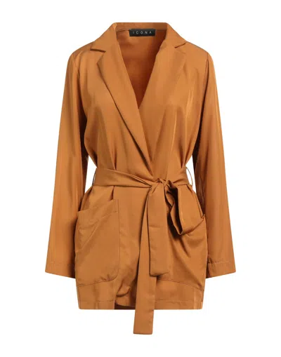 Icona By Kaos Suit Jackets In Beige