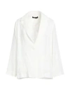 Icona By Kaos Woman Blazer White Size 10 Linen