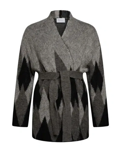 Icona By Kaos Woman Cardigan Black Size Xs Acrylic, Alpaca Wool, Polyamide