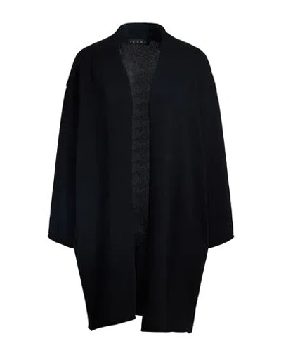 Icona By Kaos Woman Cardigan Black Size Xs Viscose, Polyamide, Wool, Cashmere
