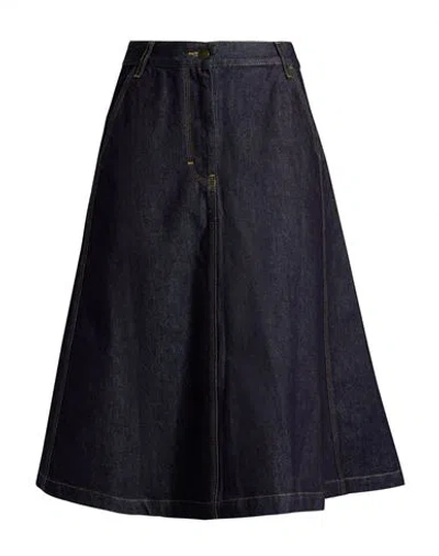 Icona By Kaos Woman Denim Skirt Blue Size 2 Cotton
