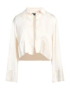 Icona By Kaos Woman Jacket Ivory Size 10 Viscose In White