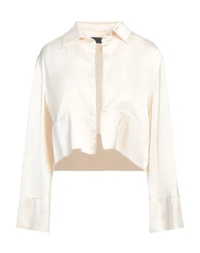 Icona By Kaos Woman Jacket Ivory Size 10 Viscose In White
