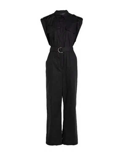 Icona By Kaos Woman Jumpsuit Black Size 10 Cotton