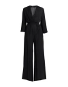 Icona By Kaos Woman Jumpsuit Black Size 6 Rayon In Black