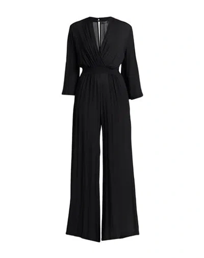 Icona By Kaos Woman Jumpsuit Black Size 6 Rayon