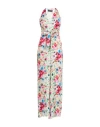 Icona By Kaos Woman Jumpsuit Cream Size 10 Viscose In White