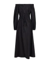 Icona By Kaos Woman Maxi Dress Black Size 6 Cotton In Black