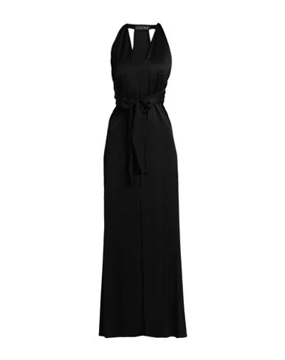 Icona By Kaos Woman Maxi Dress Black Size 8 Viscose