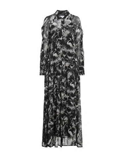 Icona By Kaos Woman Maxi Dress Black Size 8 Viscose