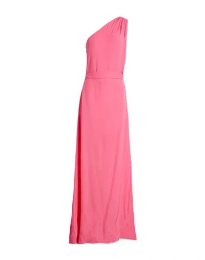 Icona By Kaos Woman Maxi Dress Pink Size 4 Viscose
