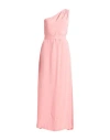 Icona By Kaos Woman Maxi Dress Salmon Pink Size 6 Viscose In Salmon Pink
