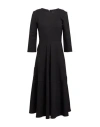 Icona By Kaos Woman Midi Dress Black Size 10 Polyester, Viscose, Elastane In Black