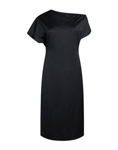 Icona By Kaos Woman Midi Dress Black Size 4 Polyester
