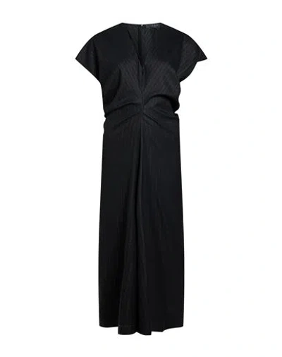 Icona By Kaos Woman Midi Dress Black Size 6 Polyester, Viscose, Elastane