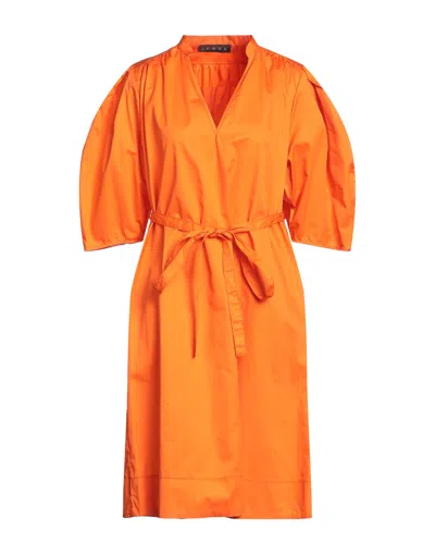 Icona By Kaos Midi Dresses In Orange