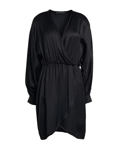 Icona By Kaos Woman Mini Dress Black Size 6 Viscose In Multi