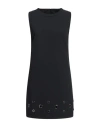 Icona By Kaos Woman Mini Dress Black Size 8 Polyester, Elastane In Black