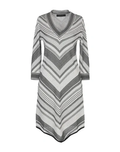 Icona By Kaos Short Dresses In Grey