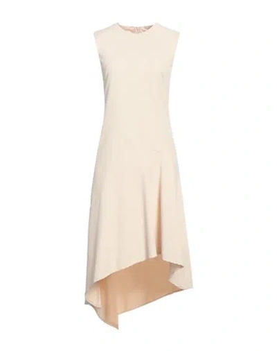 Icona By Kaos Woman Mini Dress Pastel Yellow Size 8 Polyester, Elastane