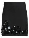 Icona By Kaos Woman Mini Skirt Black Size 10 Polyester, Viscose, Elastane In Black