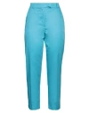 Icona By Kaos Woman Pants Azure Size 6 Cotton In Blue