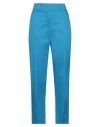 Icona By Kaos Woman Pants Azure Size 6 Cotton In Blue