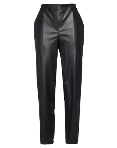 Icona By Kaos Woman Pants Black Size 10 Polyester, Polyurethane