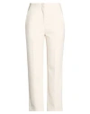 Icona By Kaos Woman Pants Cream Size 6 Polyester, Viscose, Elastane In White