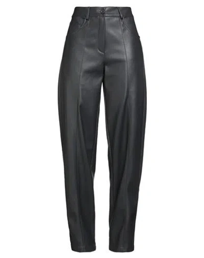 Icona By Kaos Woman Pants Gunmetal Size 4 Polyurethane, Polyester In Gray
