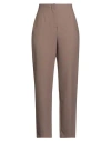 Icona By Kaos Woman Pants Light Brown Size 8 Polyester, Viscose, Elastane