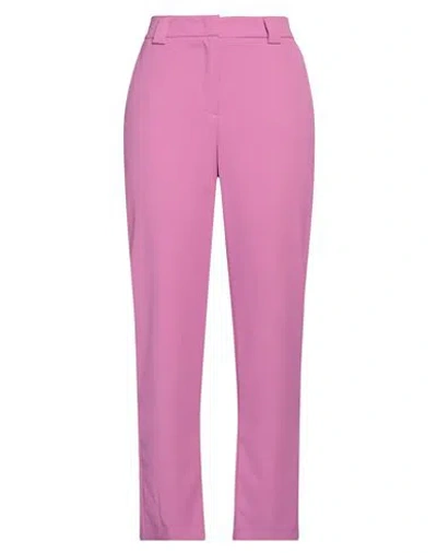 Icona By Kaos Woman Pants Mauve Size 6 Polyester, Elastane In Purple