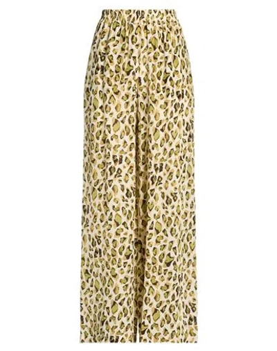 Icona By Kaos Woman Pants Off White Size 12 Viscose, Silk In Neutral