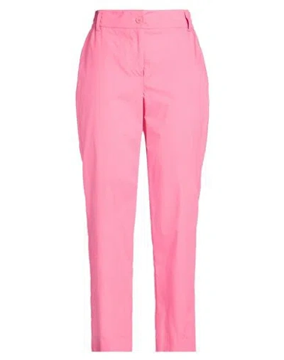 Icona By Kaos Woman Pants Pink Size 10 Cotton
