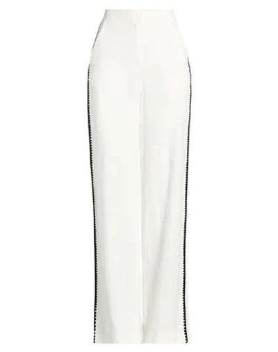 Icona By Kaos Woman Pants White Size 10 Linen