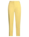 Icona By Kaos Woman Pants Yellow Size 6 Polyester, Elastane