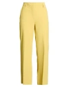 Icona By Kaos Woman Pants Yellow Size 8 Polyester, Elastane