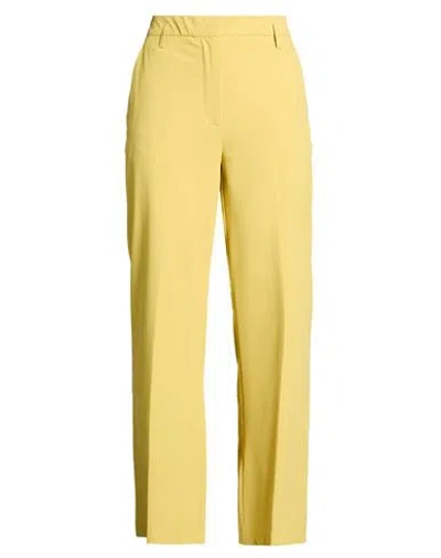 Icona By Kaos Woman Pants Yellow Size 8 Polyester, Elastane