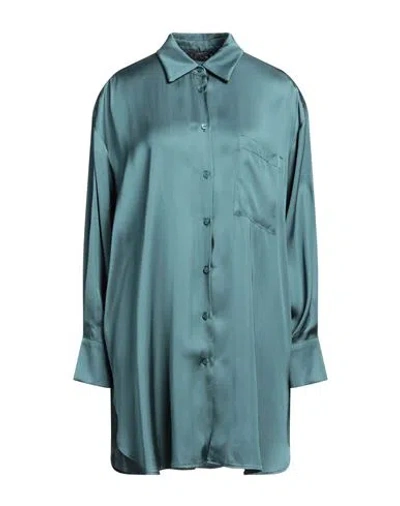Icona By Kaos Woman Shirt Deep Jade Size 8 Viscose In Green