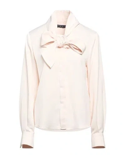 Icona By Kaos Woman Shirt Ivory Size 6 Polyester In White