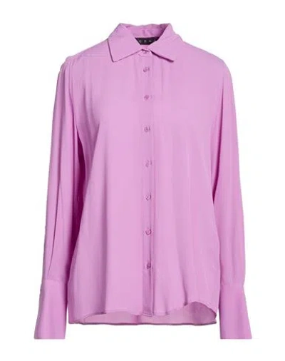 Icona By Kaos Woman Shirt Mauve Size 8 Rayon In Purple