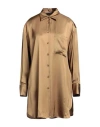 Icona By Kaos Woman Shirt Military Green Size 6 Viscose In Green