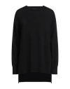 Icona By Kaos Woman Sweater Black Size S Viscose, Polyamide, Wool, Cashmere In Black