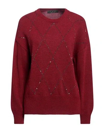Icona By Kaos Woman Sweater Brick Size Xs Acrylic, Viscose, Wool, Alpaca Wool In Red
